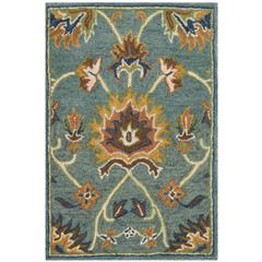 HERITAGE, LIGHT BLUE, 2' X 3', Area Rug