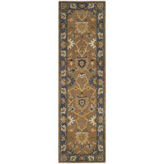 HERITAGE, CAMEL / BLUE, 2'-3" X 8', Area Rug, HG652A-28