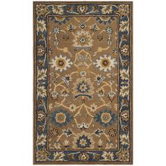 HERITAGE, CAMEL / BLUE, 3' X 5', Area Rug, HG652A-3