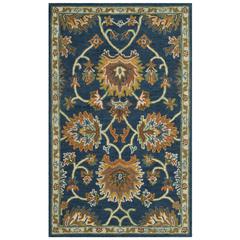 HERITAGE, NAVY, 3' X 5', Area Rug