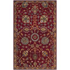 HERITAGE, RED, 5' X 8', Area Rug, HG655A-5