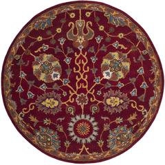 HERITAGE, RED, 6' X 6' Round, Area Rug, HG655A-6R