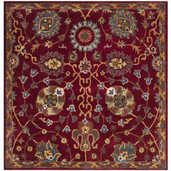 HERITAGE, RED, 6' X 6' Square, Area Rug, HG655A-6SQ