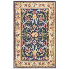 HERITAGE, NAVY / IVORY, 5' X 8', Area Rug