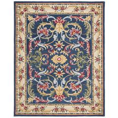 HERITAGE, NAVY / IVORY, 8' X 10', Area Rug