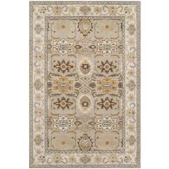 HERITAGE, LIGHT GREY / GREY, 6' X 9', Area Rug