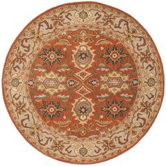 HERITAGE, RUST / BEIGE, 6' X 6' Round, Area Rug
