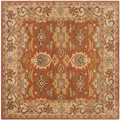 HERITAGE, RUST / BEIGE, 6' X 6' Square, Area Rug