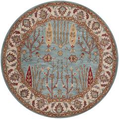 HERITAGE, BLUE / IVORY, 6' X 6' Round, Area Rug, HG735A-6R