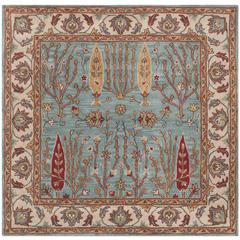 HERITAGE, BLUE / IVORY, 6' X 6' Square, Area Rug