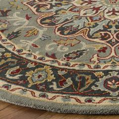 HERITAGE, GREY / CHARCOAL, 6' X 6' Round, Area Rug