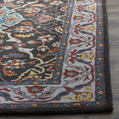 HERITAGE, CHARCOAL / IVORY, 5' X 8', Area Rug