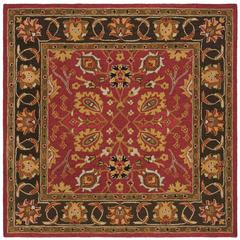 HERITAGE, RED / GOLD, 6' X 6' Square, Area Rug, HG745Q-6SQ