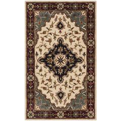 HERITAGE, IVORY / RED, 3'-0" X 5'-0", Area Rug