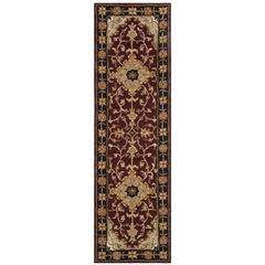 HERITAGE, RED / BLACK, 2'-3" X 8', Area Rug, HG760B-28