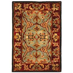 HERITAGE, LIGHT BLUE / RED, 2'-0" X 3'-0", Area Rug