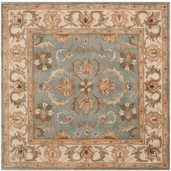 HERITAGE, BLUE / BEIGE, 6' X 6' Square, Area Rug, HG811B-6SQ