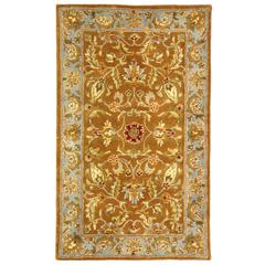 HERITAGE, BROWN / BLUE, 3' X 5', Area Rug, HG812A-3