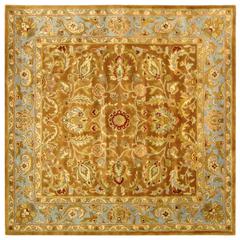 HERITAGE, BROWN / BLUE, 6' X 6' Square, Area Rug, HG812A-6SQ