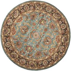 HERITAGE, BLUE / BROWN, 6' X 6' Round, Area Rug, HG812B-6R