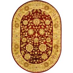 HERITAGE, RED / GOLD, 4'-6" X 6'-6" Oval, Area Rug, HG813A-5OV