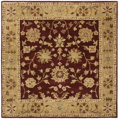 HERITAGE, RED / GOLD, 6' X 6' Square, Area Rug, HG813A-6SQ