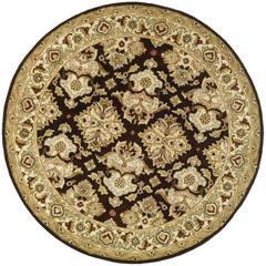 HERITAGE, ESPRESSO / IVORY, 6' X 6' Round, Area Rug