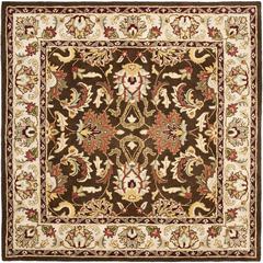 HERITAGE, BROWN / BEIGE, 6' X 6' Square, Area Rug