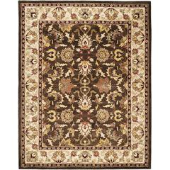 HERITAGE, BROWN / BEIGE, 7'-6" X 9'-6", Area Rug