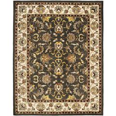 HERITAGE, BLACK / IVORY, 7'-6" X 9'-6", Area Rug, HG819A-8