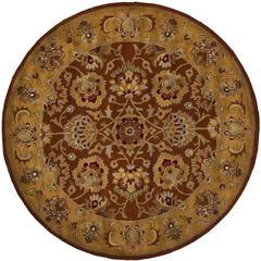 HERITAGE, RED / NATURAL, 6' X 6' Round, Area Rug, HG820A-6R