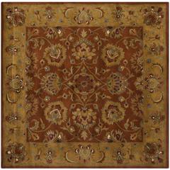 HERITAGE, RED / NATURAL, 6' X 6' Square, Area Rug