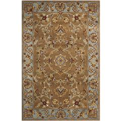 HERITAGE, BEIGE / BLUE, 4' X 6', Area Rug, HG821A-4