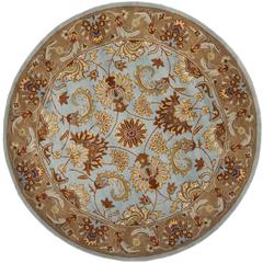 HERITAGE, BLUE / BEIGE, 6' X 6' Round, Area Rug, HG822A-6R