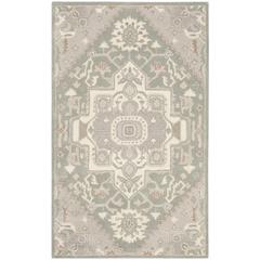 HERITAGE, BLUE / IVORY, 3' X 5', Area Rug, HG823A-3