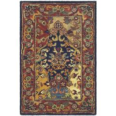 HERITAGE, MULTI / BURGUNDY, 2' X 3', Area Rug