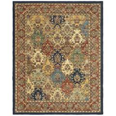 HERITAGE, MULTI / BURGUNDY, 7'-6" X 9'-6", Area Rug