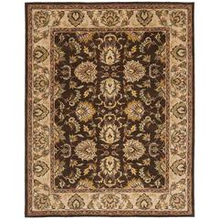 HERITAGE, BROWN / IVORY, 7'-6" X 9'-6", Area Rug
