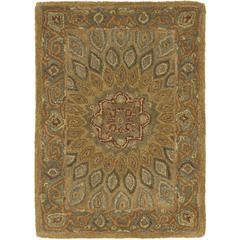 HERITAGE, LIGHT BROWN / GREY, 2' X 3', Area Rug