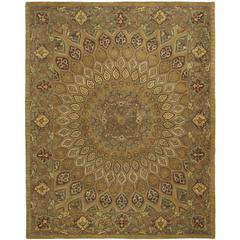 HERITAGE, LIGHT BROWN / GREY, 7'-6" X 9'-6", Area Rug