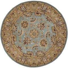 HERITAGE, BLUE / GOLD, 6' X 6' Round, Area Rug