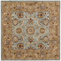 HERITAGE, BLUE / GOLD, 6' X 6' Square, Area Rug