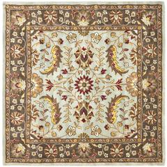 HERITAGE, BLUE / BROWN, 6' X 6' Square, Area Rug, HG962A-6SQ