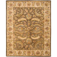 HERITAGE, GREEN / BEIGE, 7'-6" X 9'-6", Area Rug