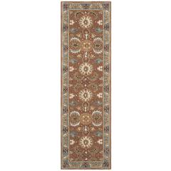 HERITAGE, BROWN / BLUE, 2'-3" X 8', Area Rug, HG968A-28