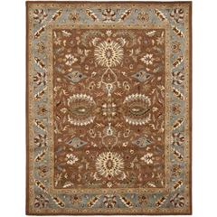 HERITAGE, BROWN / BLUE, 7'-6" X 9'-6", Area Rug, HG968A-8