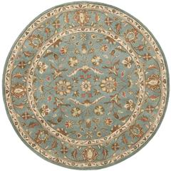 HERITAGE, BLUE / BLUE, 6' X 6' Round, Area Rug
