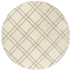 HIMALAYA, IVORY / SILVER, 6' X 6' Round, Area Rug