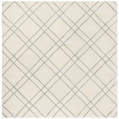HIMALAYA, IVORY / SILVER, 6' X 6' Square, Area Rug