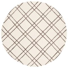 HIMALAYA, IVORY / DARK GREY, 6' X 6' Round, Area Rug